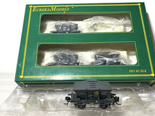 EUREKA MODELS HO RSH Pack 2 RSH Hopper Wagon w/Covers 4-Pack as NEW Boxed NICE
