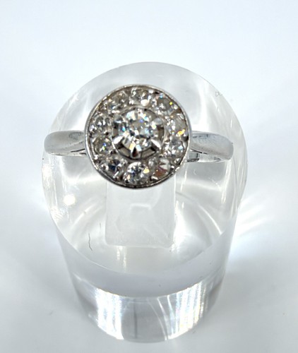 Bague ancienne blanc 18 - bague,