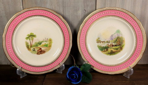 Paire assiette ancien vieux - assiette,