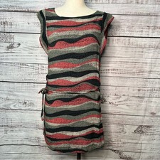 Skunk Funk Size 2 Organic Cotton Mini Dress Short Sleeve Lagenlook