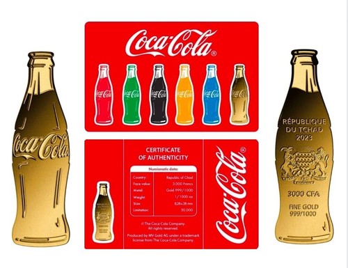 Pièce coca cola - pièce, forme