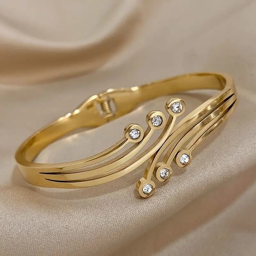 Bracelet jonc acier - bracelet,