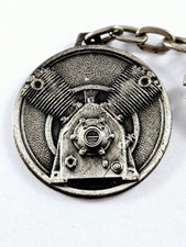 KEYCHAIN - CREYSSENSAC COMPRESSORS - Metal Relief Garages Vintage 1960s -