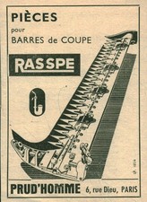 Antique 1955 Rasspe Farm Equipment Cutting Bars Magazine Issue Advertising