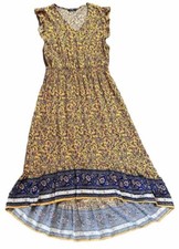 Pretty Garden Women's Summer Maxi Dress Casual Floral V Neck Cap Sleeves Boho Xl