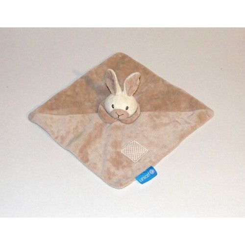 Doudou plat lapin marron - doudou,