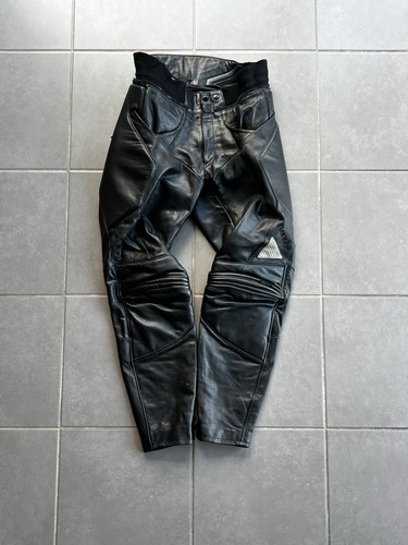 Pantalon moto cuir - moto, noir