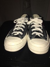 converse play comme des garcons Mens Sz 6 Womens Sz 8 Low Top Used Black