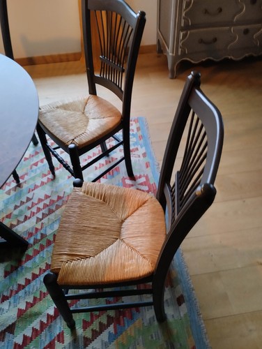 Chaises provençales bois - chaises,