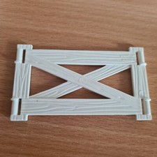 PLAYMOBIL SAFARI - Barrière blanche 7,5cm Enclos Oambati Station