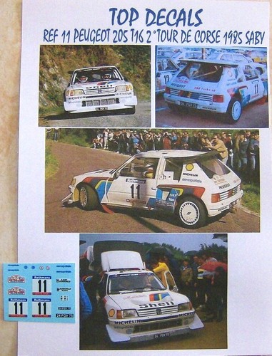 Decals additif peugeot 205 - decals,