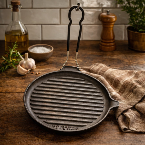 Creuset grill rond fonte - creuset,