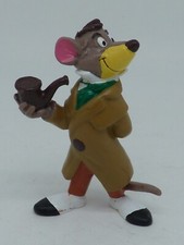 FIGURINE PVC BULLY DISNEY BASILE DETECTIVE PRIVE