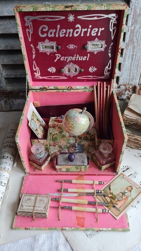 Ancien coffret papeterie - coffret,