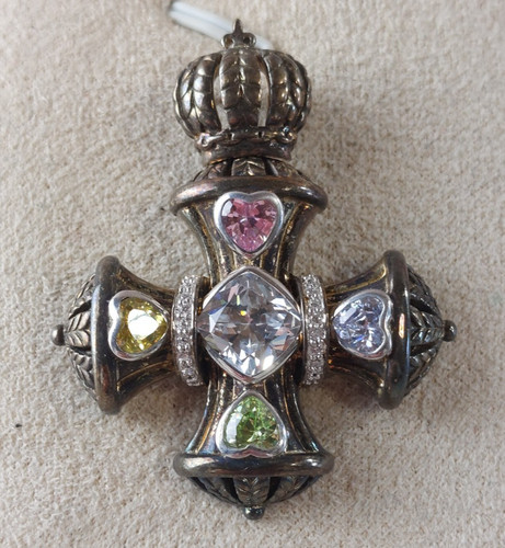 Ancien pendentif argent - en,