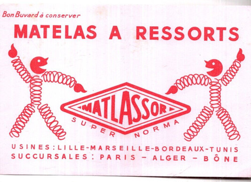 Buvard matelas à - à, ressort