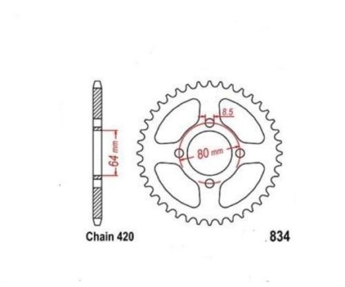 Roue chaîne dents - a,