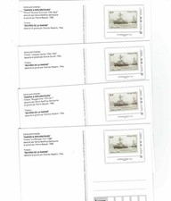 4 ENTIERS POSTAUX 2024 BATEAUX