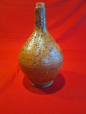 Superb Vintage Pyrite Sandstoneware Whisky Bottle 
