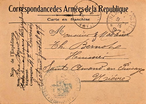 Correspondance des armées - correspondance,