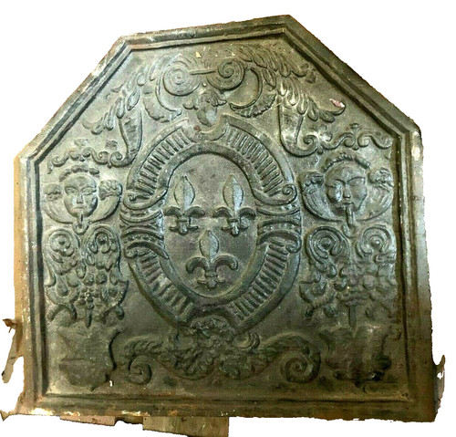 Plaque cheminée fonte - de,