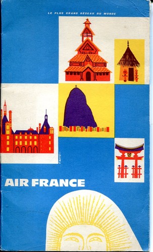 Air france flap empty pouch - air,