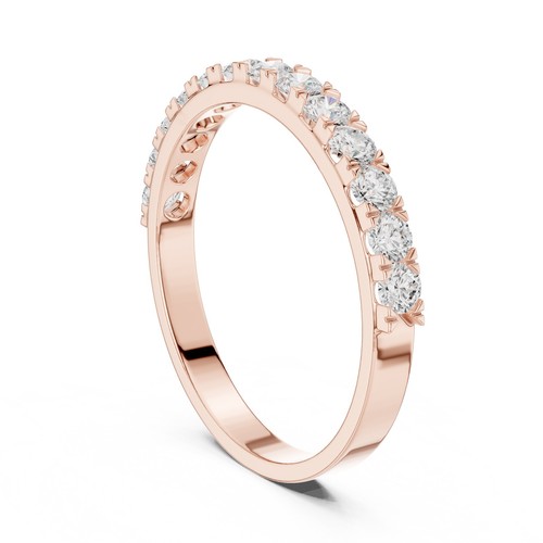 Bague demi éternité - demi-éternité, diamant