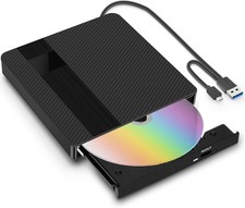 Lecteur CD DVD Externe avec USB 30 TypeC Graveur DVD Externe CD DVD RW Le