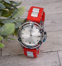 Montres Carlo Men's Hip Hop Rapper Luxury Stones Dress Wrist Watch Silver Finish