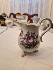 Vintage Meissen tea cup saucer and creamer