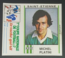 Michel PLATINI #12 LAUGHING COW 1981 1st National Football Cup - PANINI