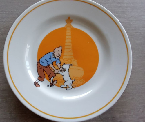 Assiette porcelaine hergé