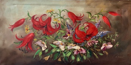 Huile sur toile - huile,