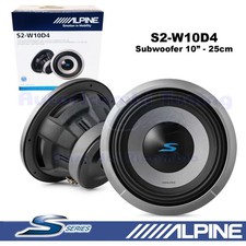Subwoofer ALPINE S2-W10D4 10" 25Cm 1800W 600Wrms Double Bobine 4+4 Ohm