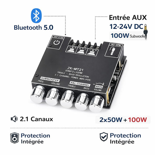 Amplificateur bluetooth 0 - amplificateur,