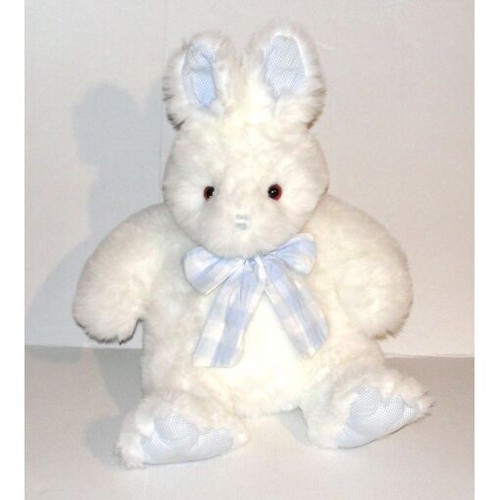 Peluche lapin blanc noeud - lapin,