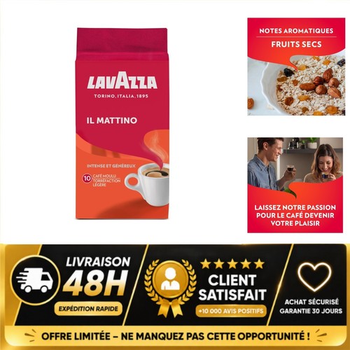 Lavazza mattino café - il, moulu