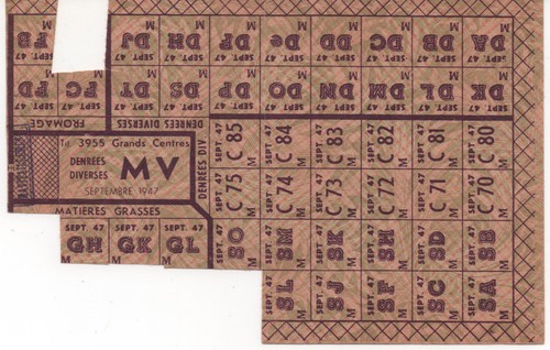 Feuille tickets de - de,