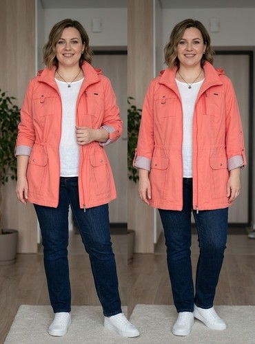 Parka femme saison corail - femme,