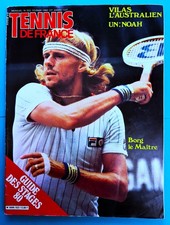 TENNIS DE FRANCE DE 1980 BORG LE MAITRE DU MASTERS DE NEW YORK + POSTER NASTASE