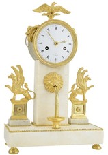 FONTAINE Kaminuhr Empire clock