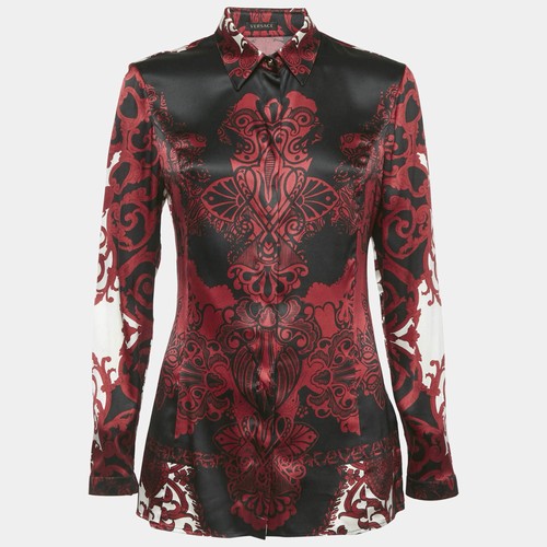 Chemise satin imprimé - en,