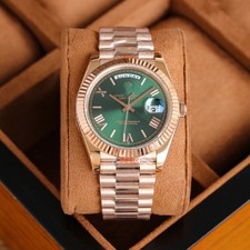 Dual Calendar Week Display Automatic Mechanical Men's Watch