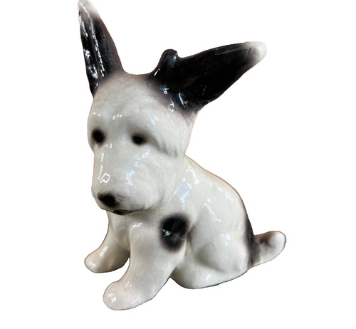 Statuette chien fox terrier - statuette,