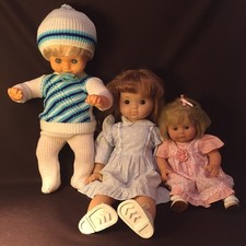 Lot de 3 poupées Vintage