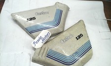 pair of side sides motorcycle beta custom cc 125 vintage motorcycle