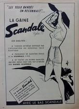 advertising sheath SCANDAL signed GRUAU year 1952 No. A 4355