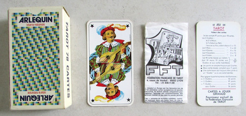 Jeu tarot arlequin - jeu, de