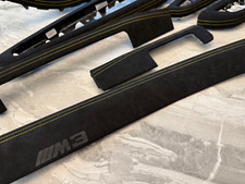 BMW E46 CONVERTIBLE INTERIOR TRIMS SET ALCANTARA YELLOW STITCHING