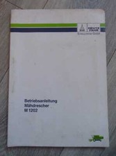 Deutz Fahr Combine Harvester M1202 Owners Manual
